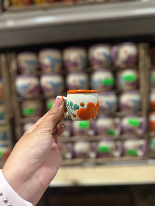 Mini Floral Shot Cup With Handle
