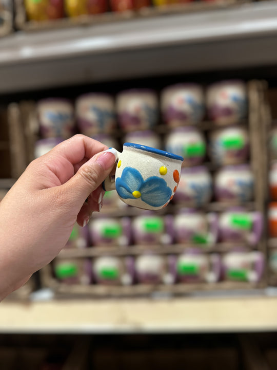 Mini Floral Shot Cup With Handle