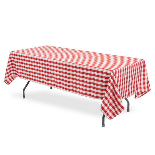 BUFFALO PLAID RECTANGLE POLYESTER TABLE COVER 60" X 102"