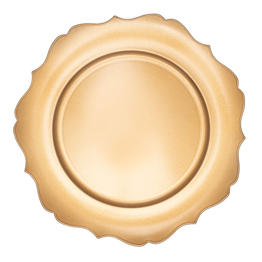 Scalloped Plastic Plate 15-0785