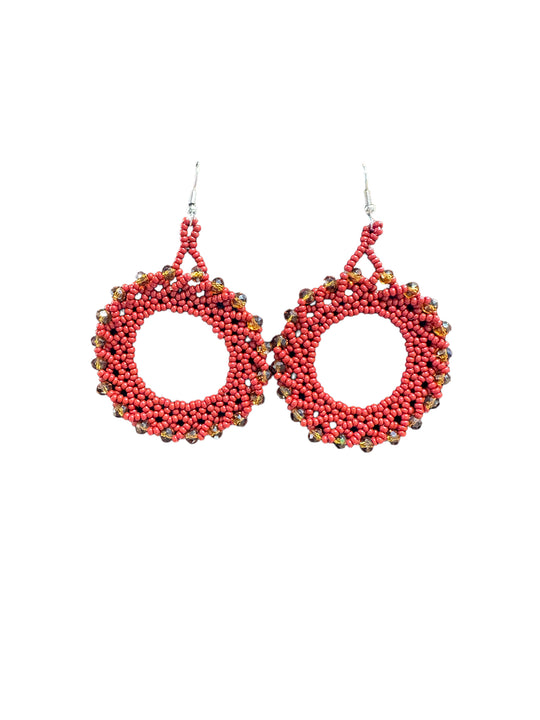 Hand Beaded Earrings