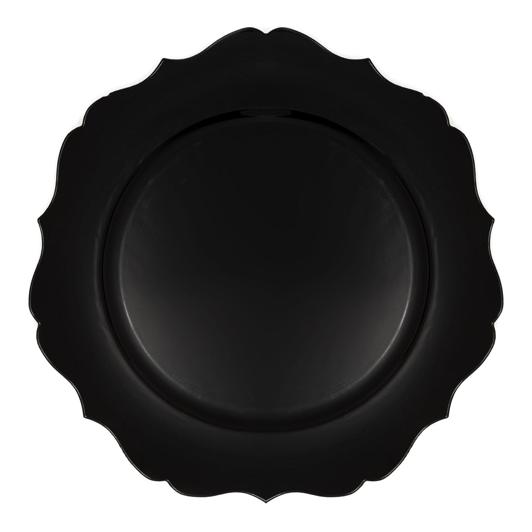 Scalloped Plastic Plate 15-0785