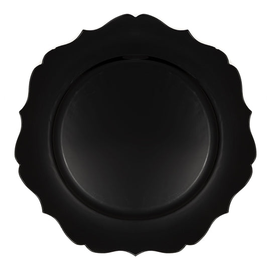 Scalloped Plastic Plate 15-0785