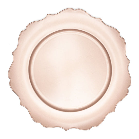 Scalloped Plastic Plate 15-0785